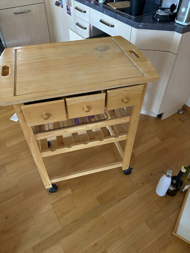 Küchenwagen holz natur - küchenwagen, 3